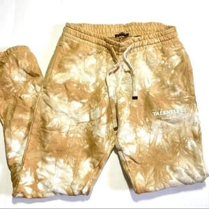 Talentless Premium Cotton Sweatpants Beige Custom Tie Dye